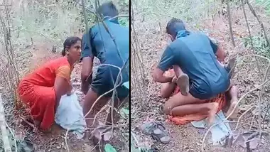 Village aunty is caught fucking outdoor with brother of hubby, Desi mms