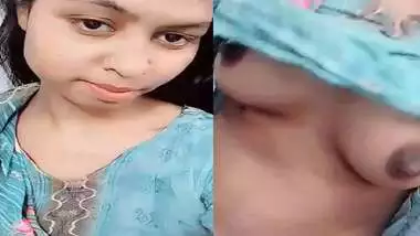 Girlfriend rubbing boobs and hairy pussy FSI nude