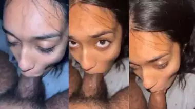 Cute Goa girl gives an Indian blowjob to her lover